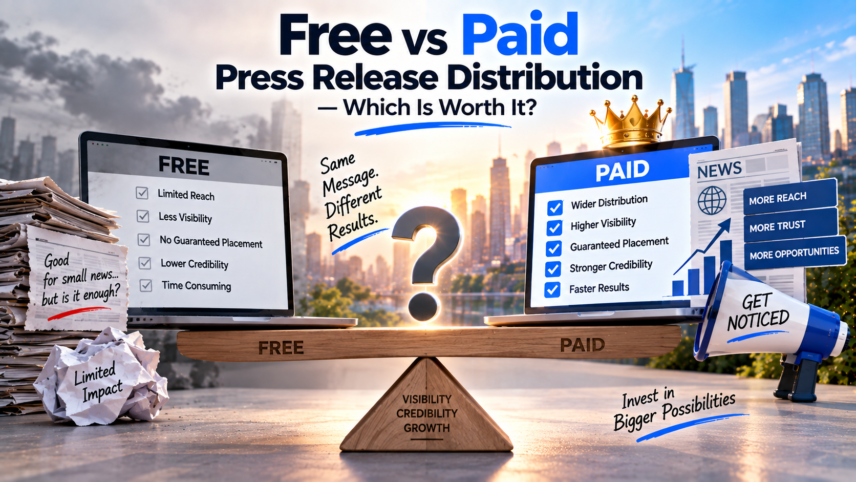Free vs Paid Press Release Distribution